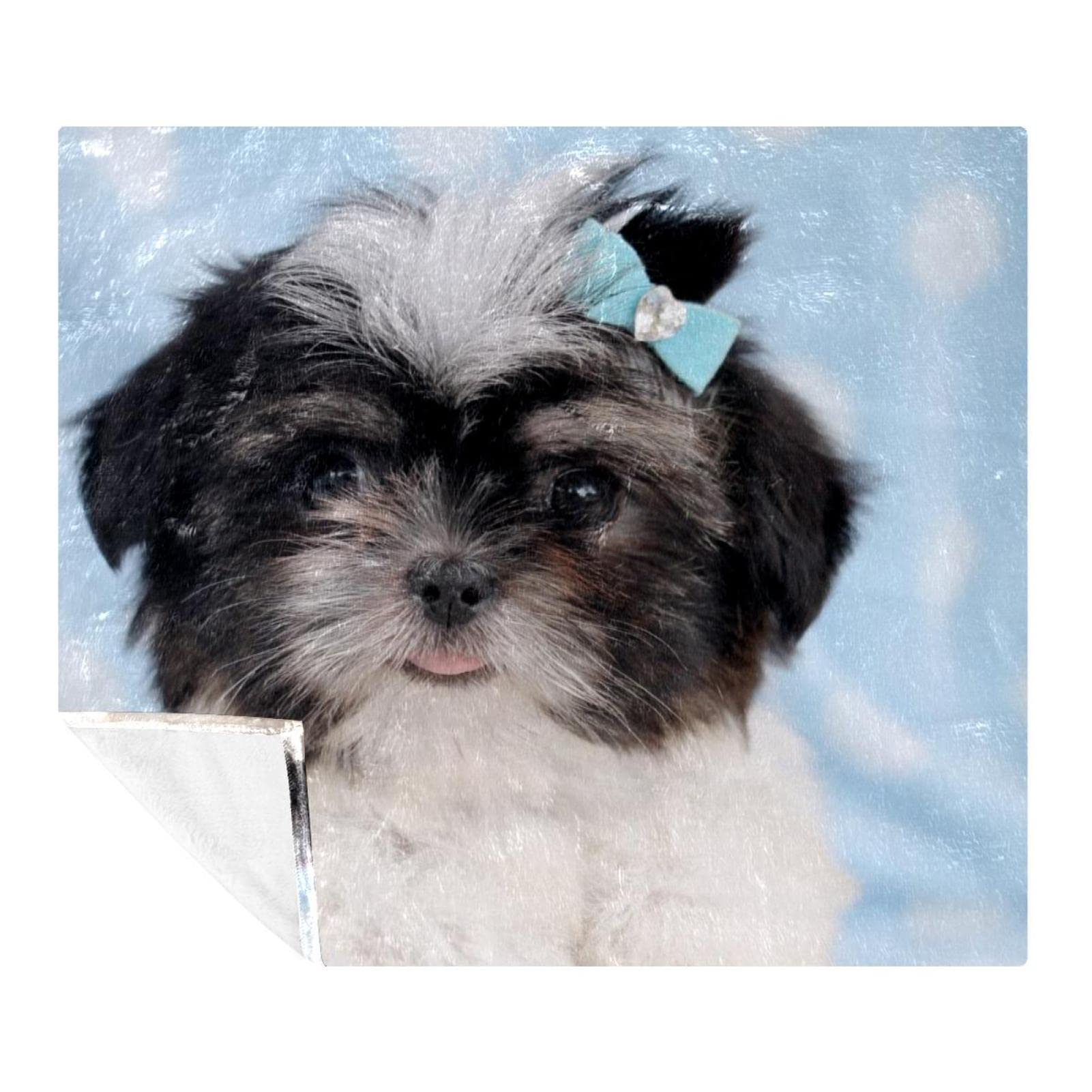 Couverture polaire super douce pour chien Shih Tzu Chiot