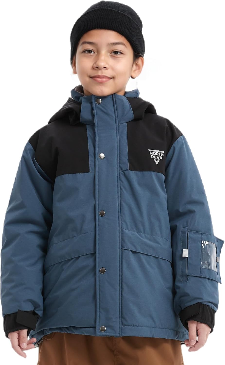 North Peak Kids Ski Jacket Waterproof Insulated Winter Snow Coat for Skiing Snowboarding Outdoor Girls Boys Jacket