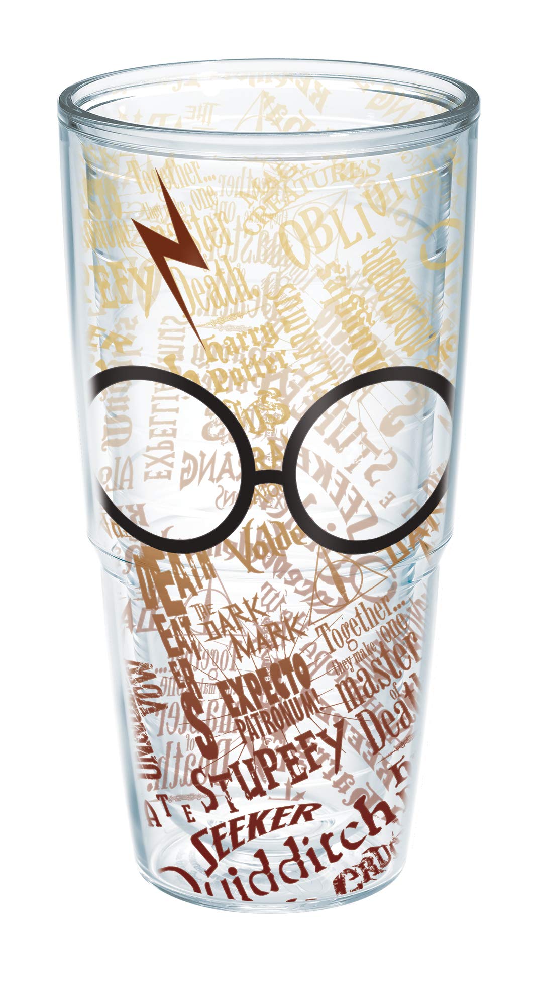 Tervis Transparent Harry Potter-Glasses And Scar Made In Usa Double Walled Insulated Tumbler, 24Oz - No Lid, Clear