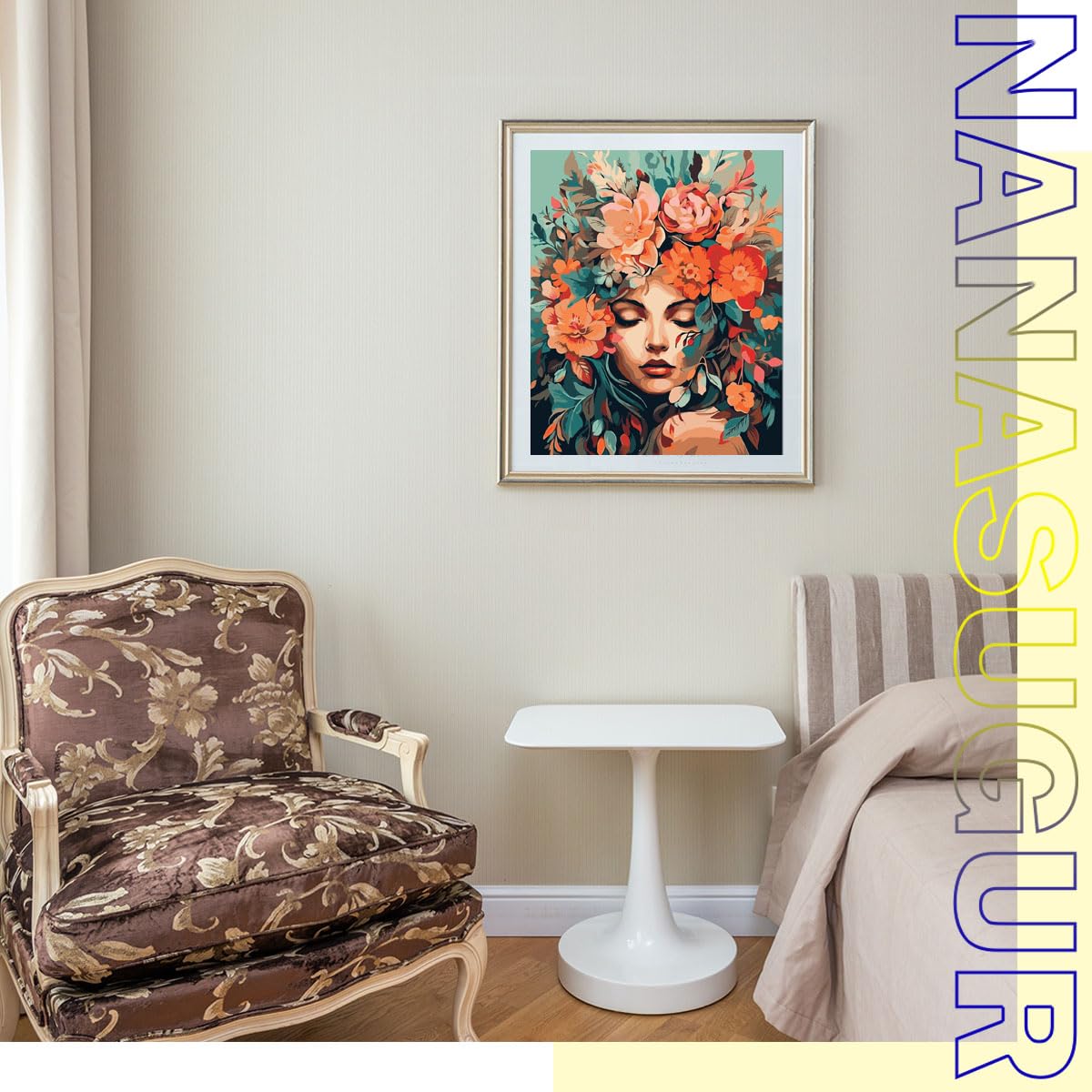 Kit Peinture Par Numéros NANASUGUR – 40x50 Cm Sans Cadre – Loisir Créatif Adulte & Enfant – Anti-stress