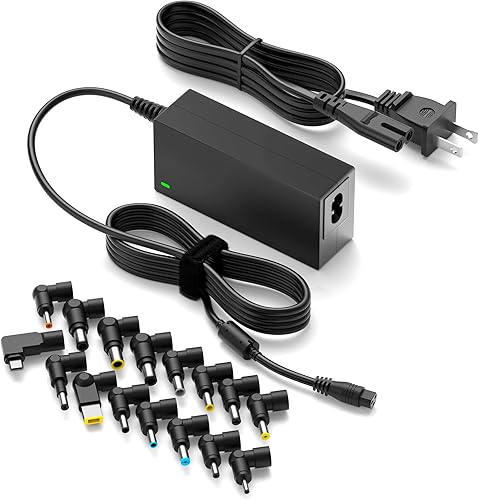 Powseed Cargador universal para portátil de 65 W, USB C, para MacBook Dell, HP, Lenovo, Acer, Chromebook, Asus, Samsung, Sony, Toshiba, Gateway,