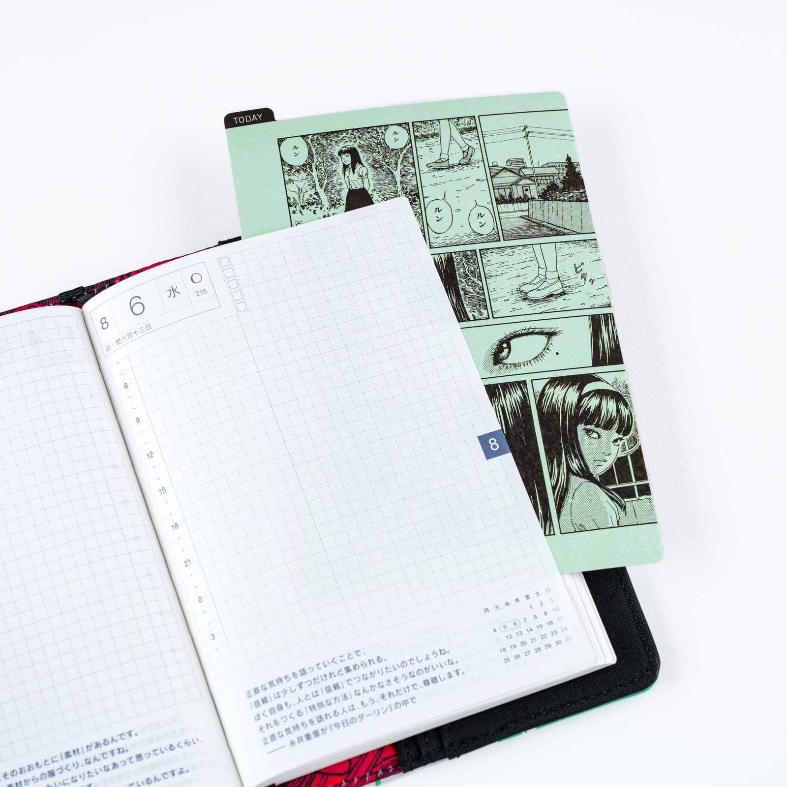 ほぼ日手帳　下敷き 伊藤潤二 富江 3種セット 伊藤潤二 / ほぼ日の下敷き 富江 オリジナルサイズ用・カズンサイズ用