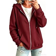 Hoodies For Women Casual Fall Fashion Zip Up Sweatshirt Lightweight Winter Jackets