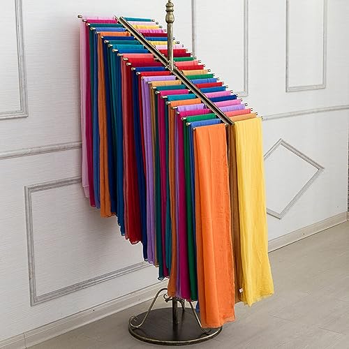 Miniatura 8 de Organizador de bufanda independiente de metal, bufandas comerciales, chal y bufandas, multifuncional, para tienda de ropa, cinturón, pantalones,