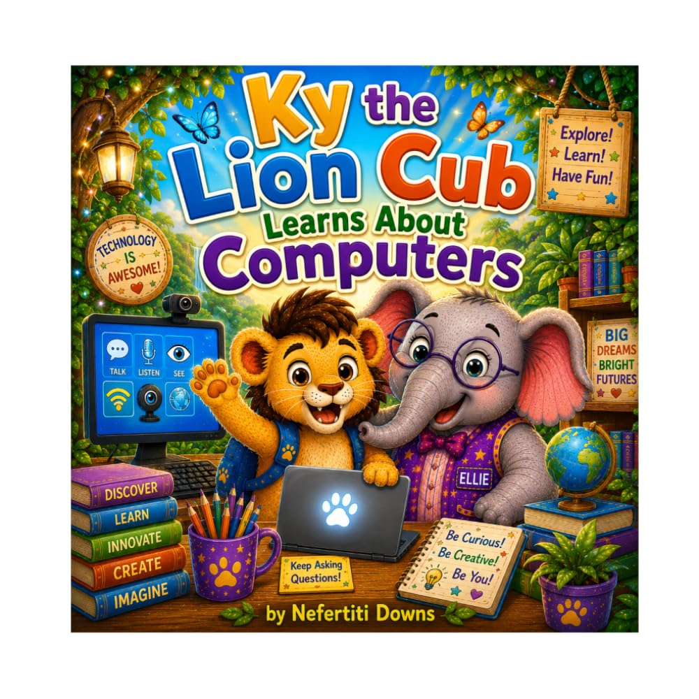 Ky the Lion Cub Learns About Computers: Ky the Lion Cub Learns About Computers: A Fun STEM Adventure for Curious Kids