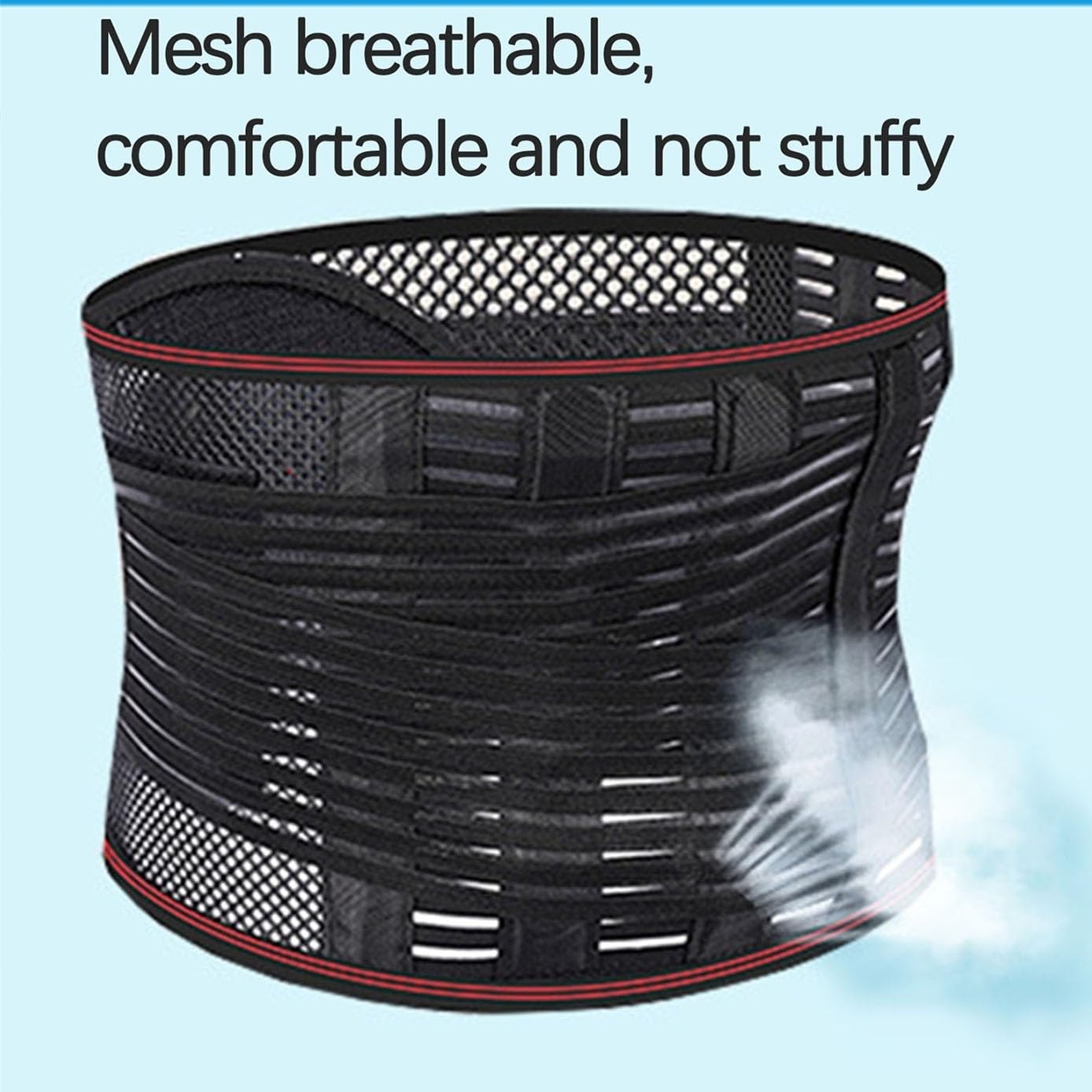 M-6XL Plus Size Back Brace Decompression Double Support Lumbar Support Belts for Men Women Breathable Lower Waist Sports Corrector
