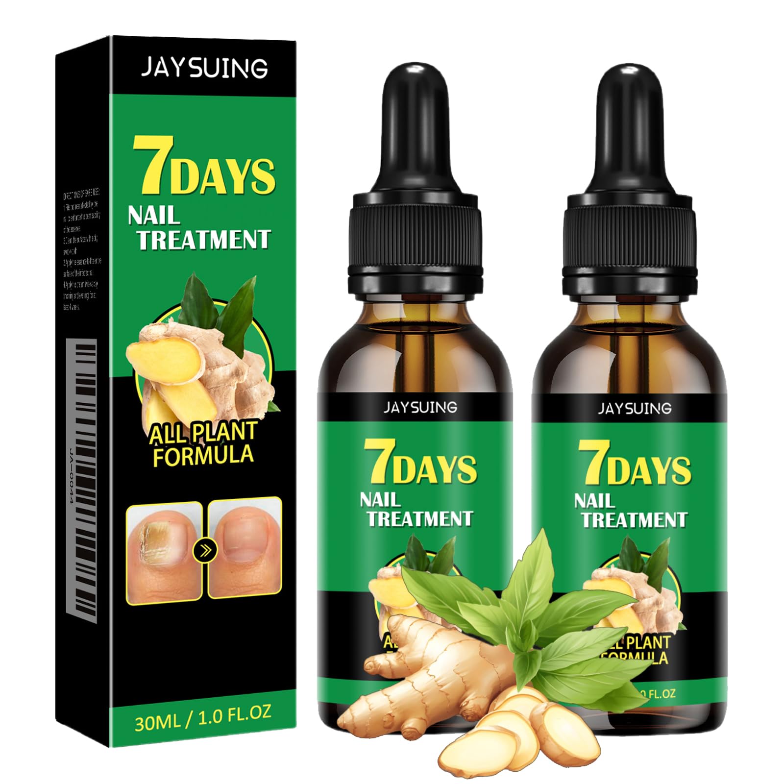 Ginger Nail Treatment, Ginger Cuticle Care Oil for Nails 2PCS