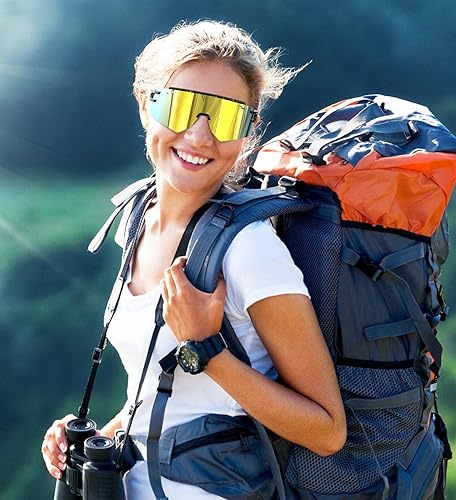 Miniatura 5 de BOLLFO Gafas de sol deportivas polarizadas para jóvenes, protección UV400, para exteriores, para hombres, mujeres, jóvenes, béisbol, ciclismo,