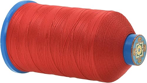 Miniatura 631 de Mandala Crafts Hilos de coser resistentes de nailon consolidado, hilo para tejer jeans de cuero, hilos de tapicería marina al aire libre, Beige