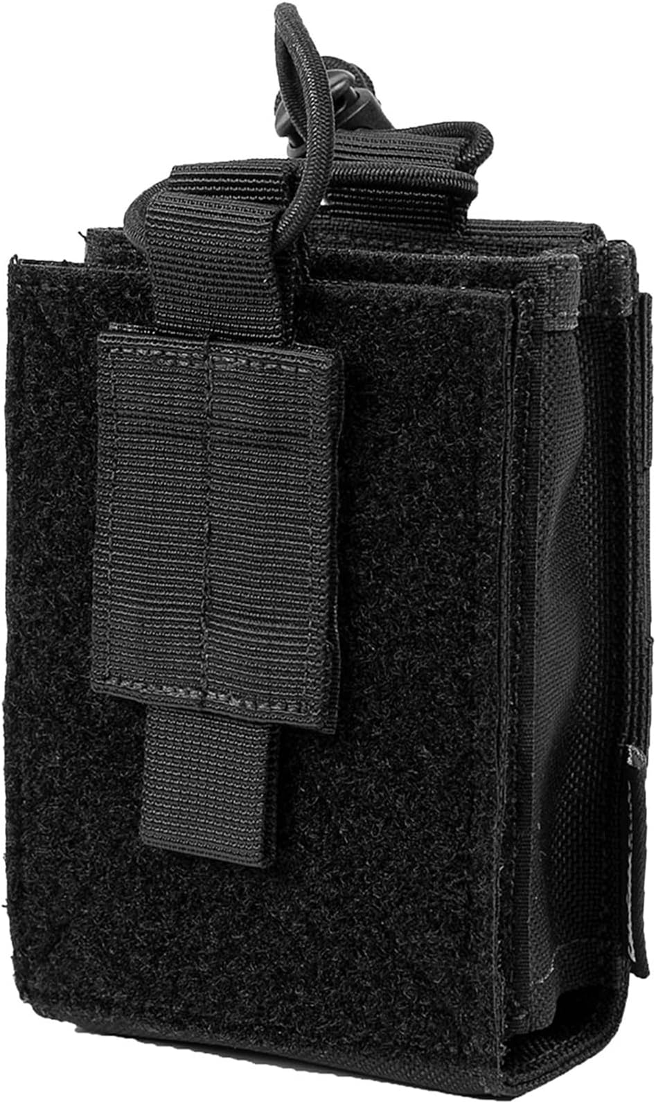 OneTigris Radio Holster for BaoFeng UV-5R BF-F8HP Nylon MOLLE Pouch for Walkie Talkie Rifle Mag (Black)