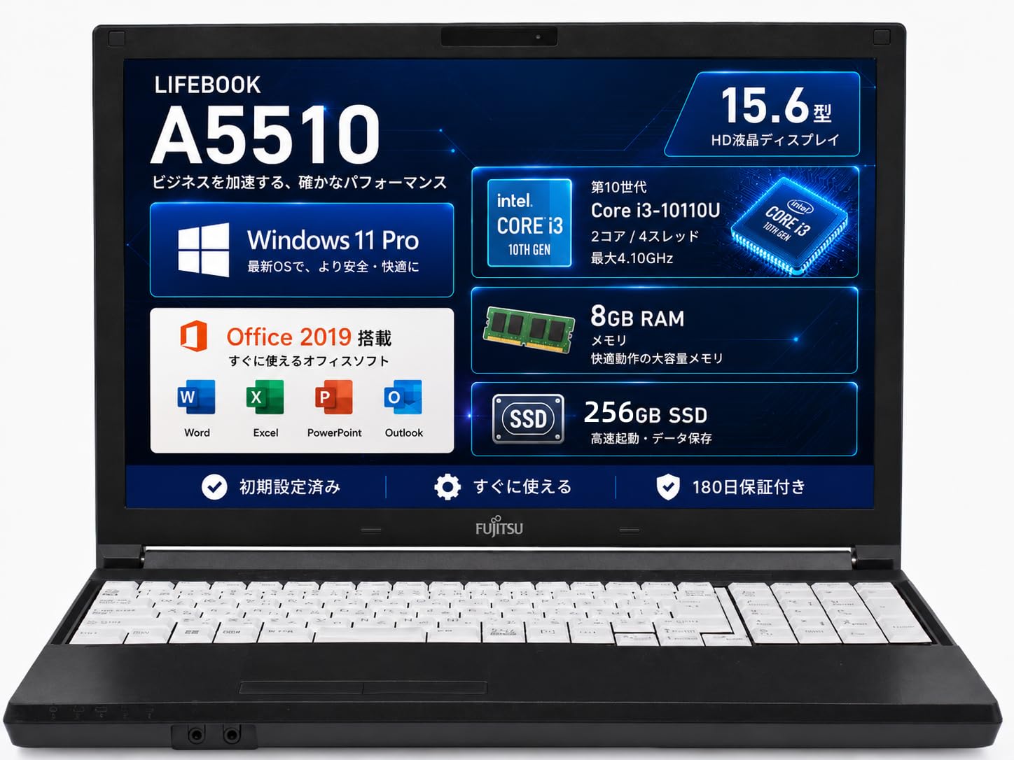 Amazon.co.jp: 【整備済み品】ノートパソコン 富士通 LIFEBOOK A5510