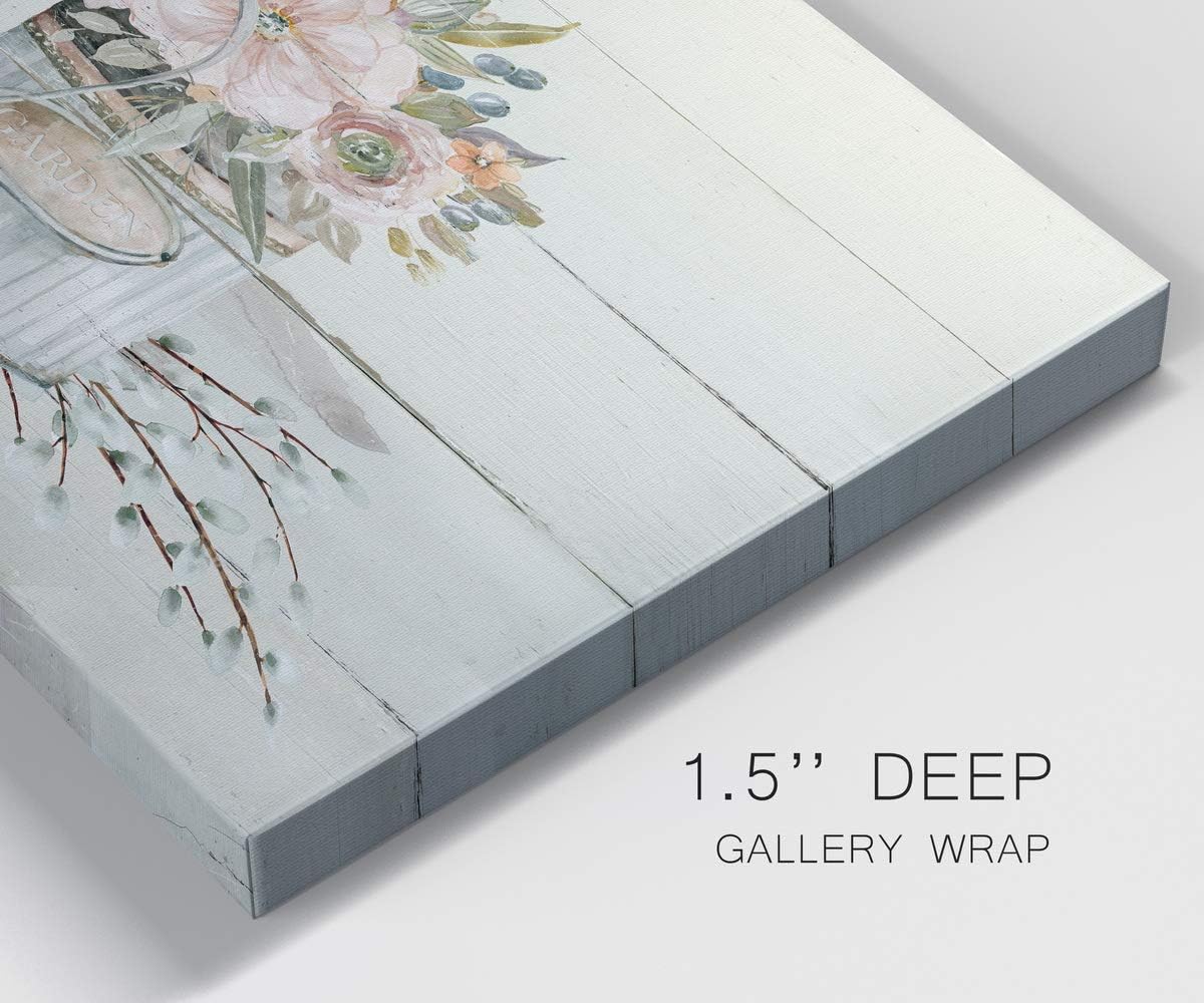 Renditions Gallery Neutral Color Wall Art, Wall Décor Canvas, Beaches, Floral, Animals, Southwestern, & Vintage Styles, Ready to Hang -Flower Market 12X24