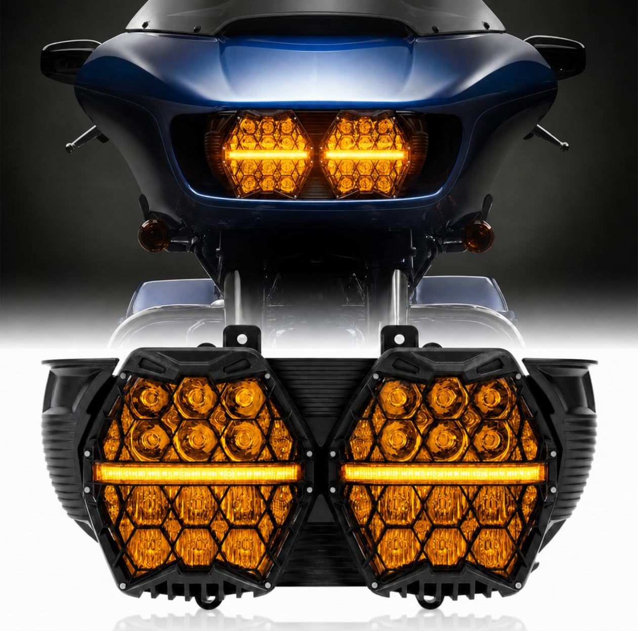 KOKI-350 LEDライト Amazon.com: PSLER 240W LED Motorcycle Headlight High/Low Beam for