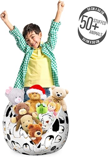 Miniatura 162 de Ambesonne Bolsa de juguetes de almacenamiento para perros, patrón con cachorros de raza pura, Bichon Pug Spitz Dachshund Poodle Shih Tzu, Rosa y