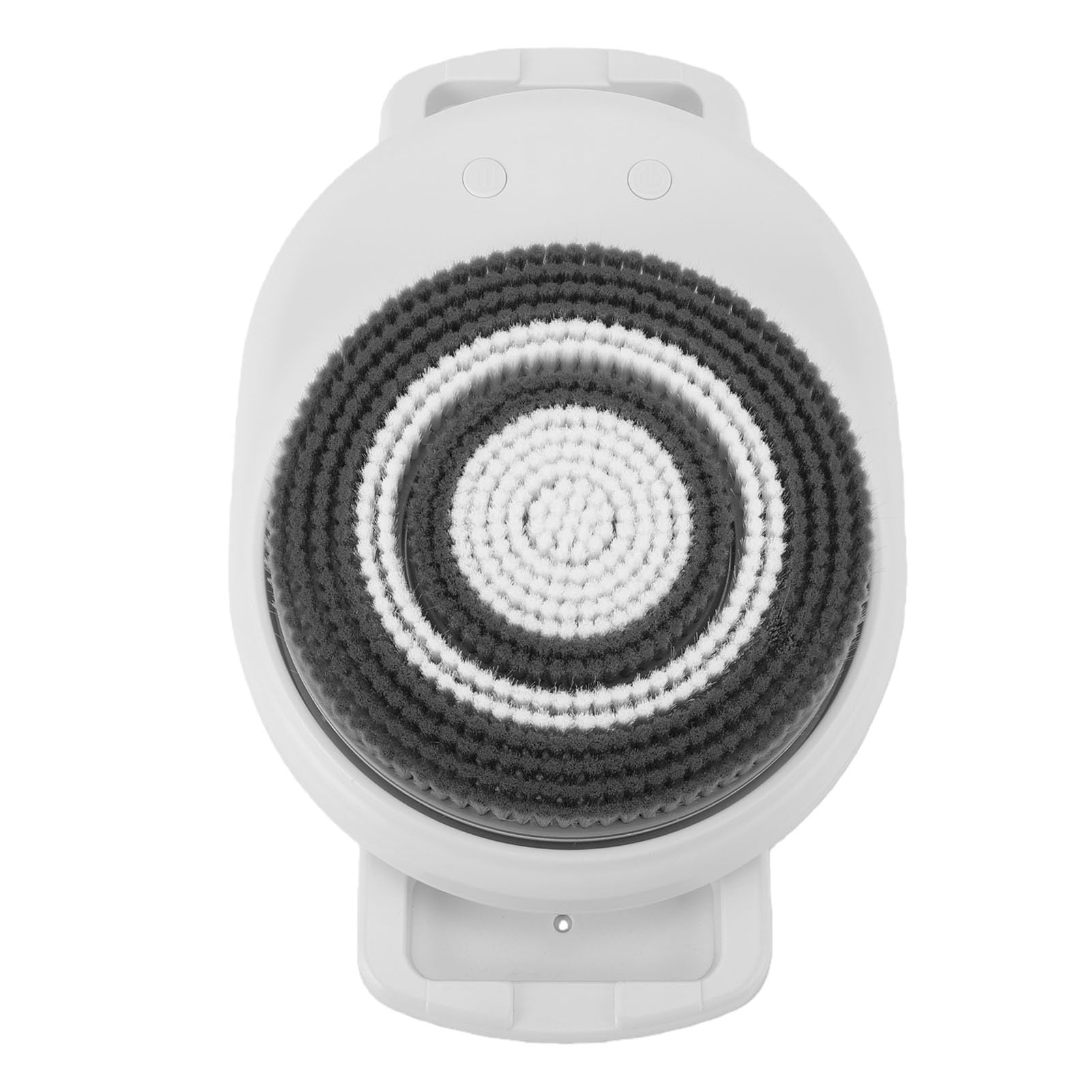 ZJchao Spazzola per il Corpo Montata a Parete, Spazzola Esfoliante Vivavoce Impermeabile IPX7 Altezza Regolabile con 3 Testine per Doccia Bagno Spa Materiale ABS Batteria 2600 MAh