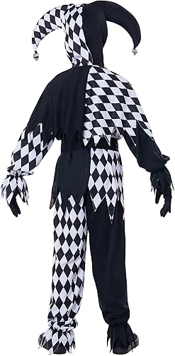 Miniatura 3 de Disfraz de bufón oscuro para niños Negro