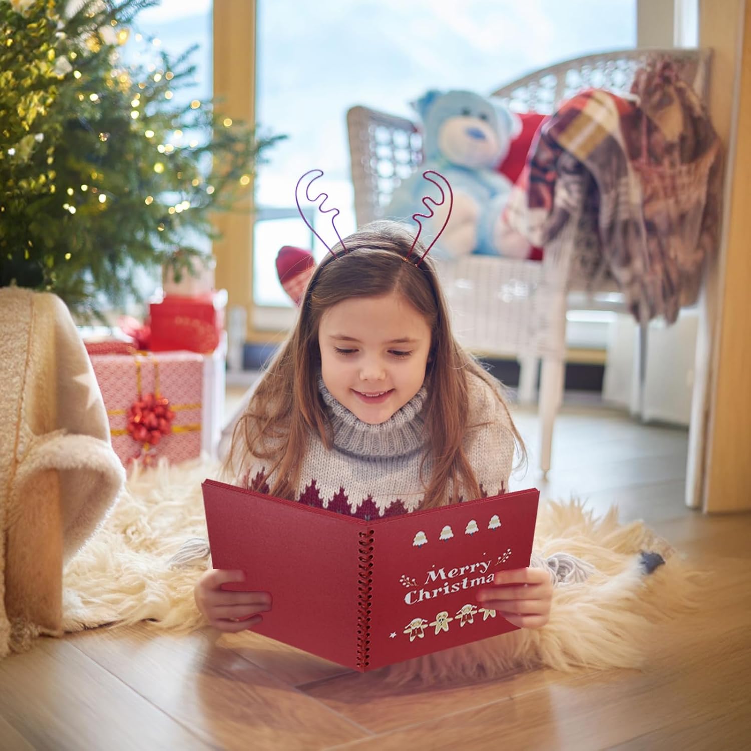 Christmas Memory Book - 10" x 10" Scrapbook Album, 60 Pages, with Photo Corner Stickers | DIY Holiday Keepsake Kit | Merry Christmas Gift for Memories - Image 6