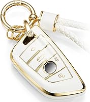 Vista 16 de Funda para Llavero de Audi con Accesorios de Llavero de Cuerda Trenzada de Metal, Estuche Suave Mejorado para Llave A3 A6-A8 E-Tron S3 RS6-7 SQ7-8