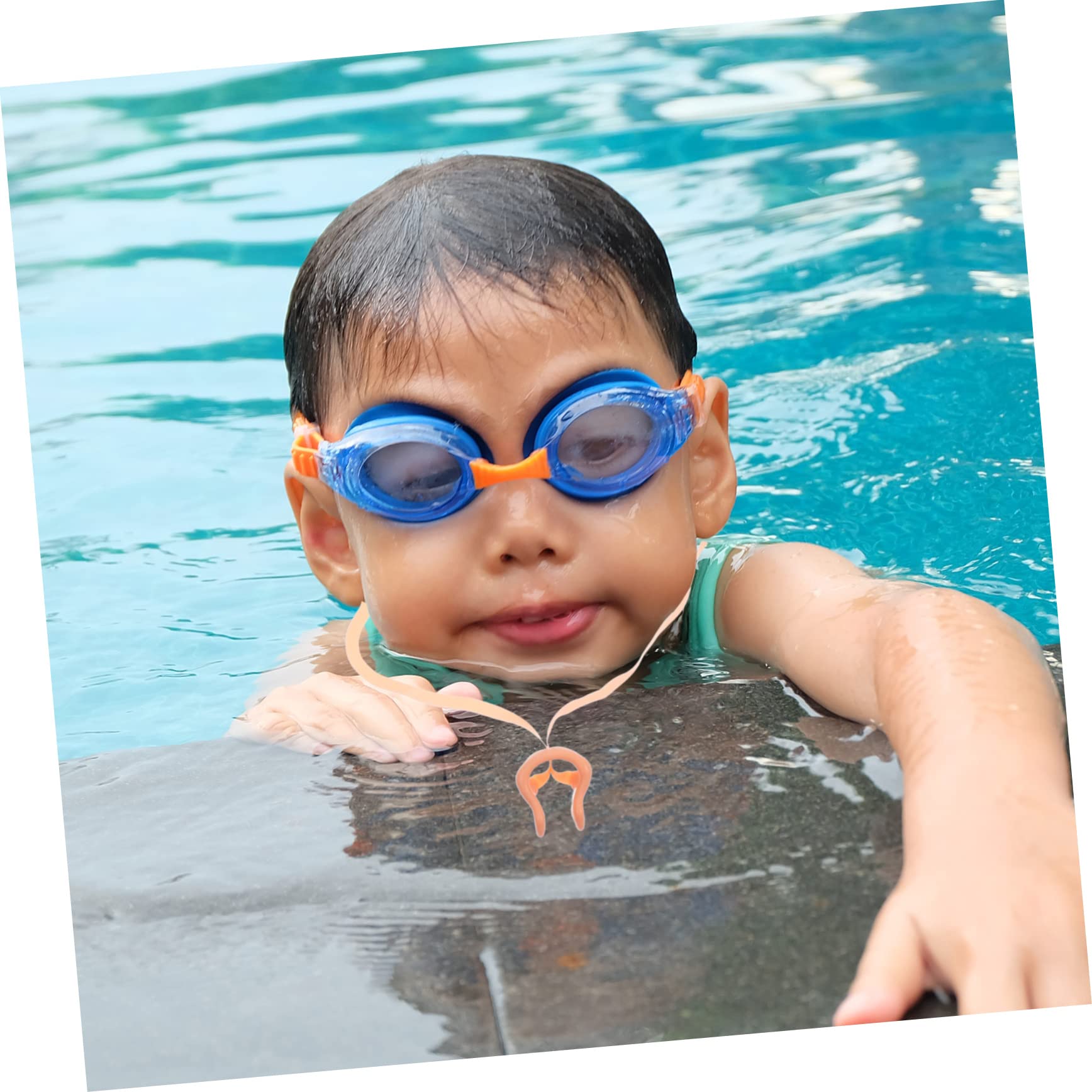 Toddmomy Swimming Nose Clips for Kids and Adults 6 Pack Silicone Nose Clip with Elastic Strap Durable and Comfortable Swimming Gear Nasal Splint