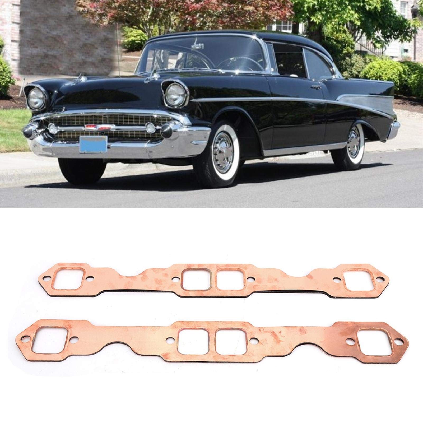 Guarnizioni Di Scarico In Rame Per Motori SBC 350 - 2 Pezzi Riutilizzabili Per 327, 305, 350 - Foto 11