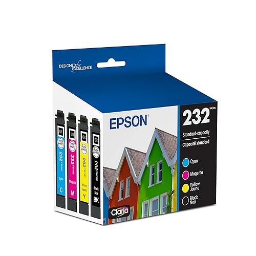 EPSON 232 Claria Ink Standard Capacity Black & Color Cartridge Combo Pack (T232120-BCS) Works with WorkForce WF-2930, 2950 and Expression XP-4200, 4205 - Standard Capacity - Ink Cartridge