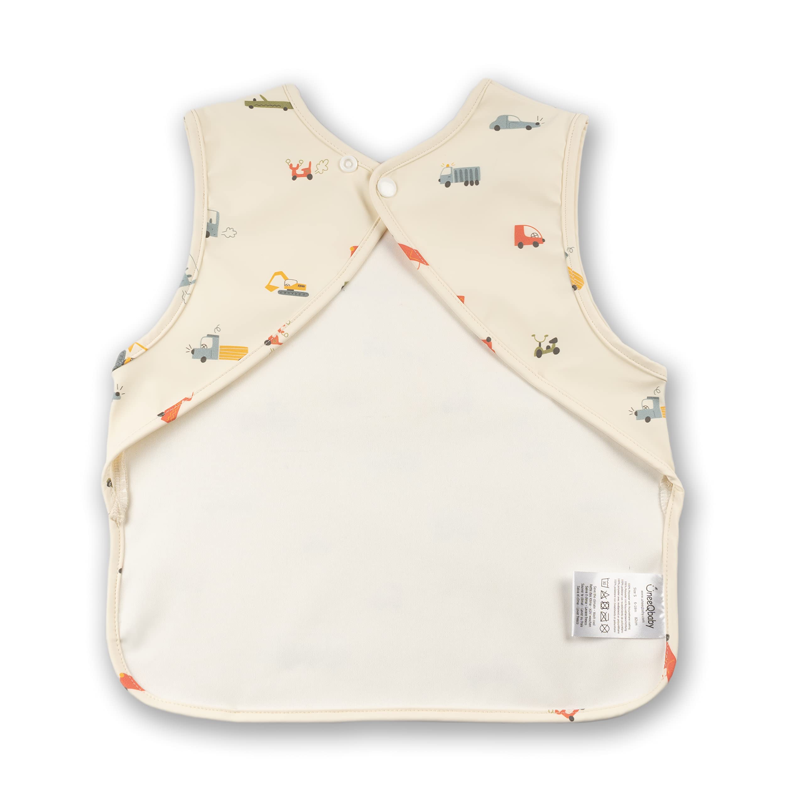 ÜneeQbaby Bavaglini Impermeabili (2 Pezzi), Senza Maniche, Certificato Oeko-TEX con Tasca sul Petto per Alimentazione & Gioco…