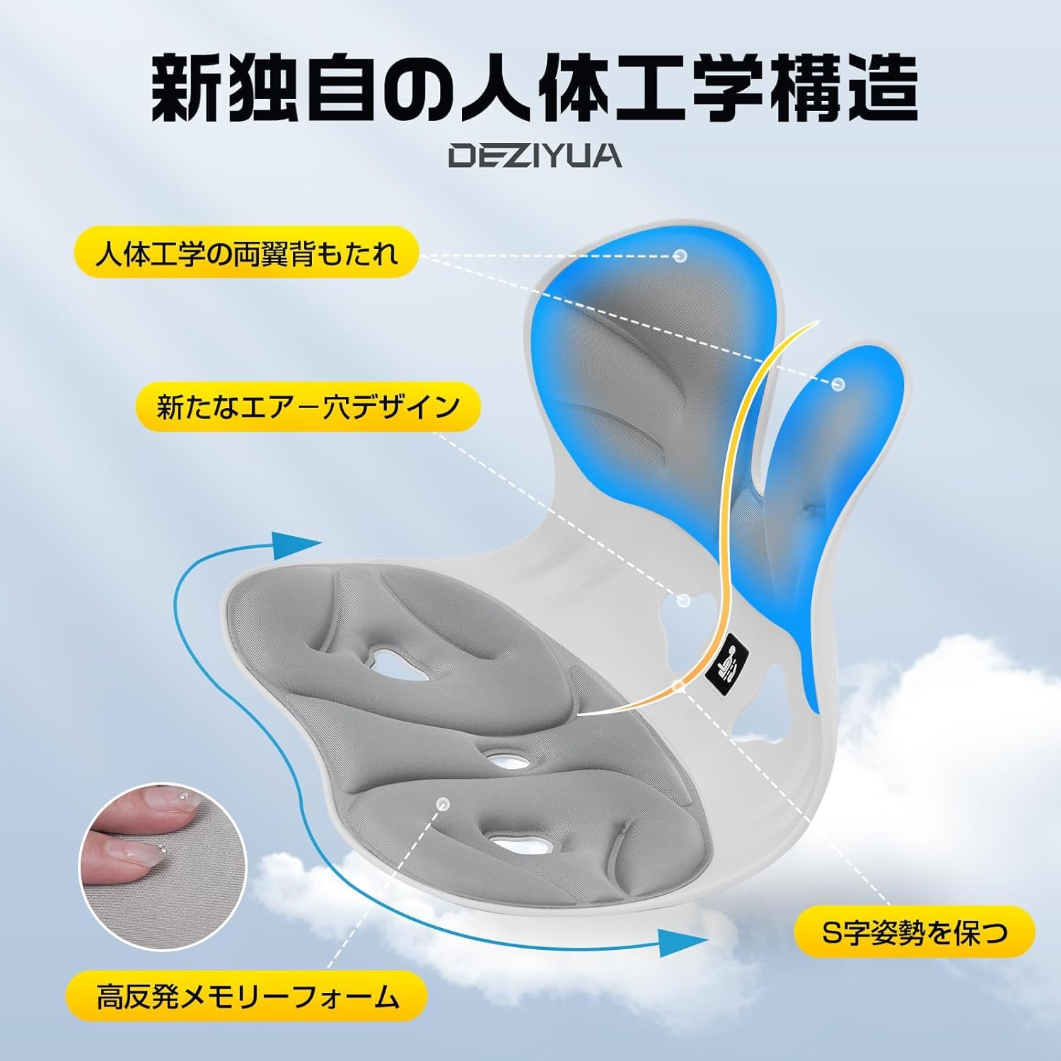 【DEZIYUA】第二世代 姿勢矯正椅子 ドイツ レッド•ドット賞受賞ブランド Amazon｜【ドイツ レッド•ドット賞受賞ブランド】DEZIYUA(デズヤ