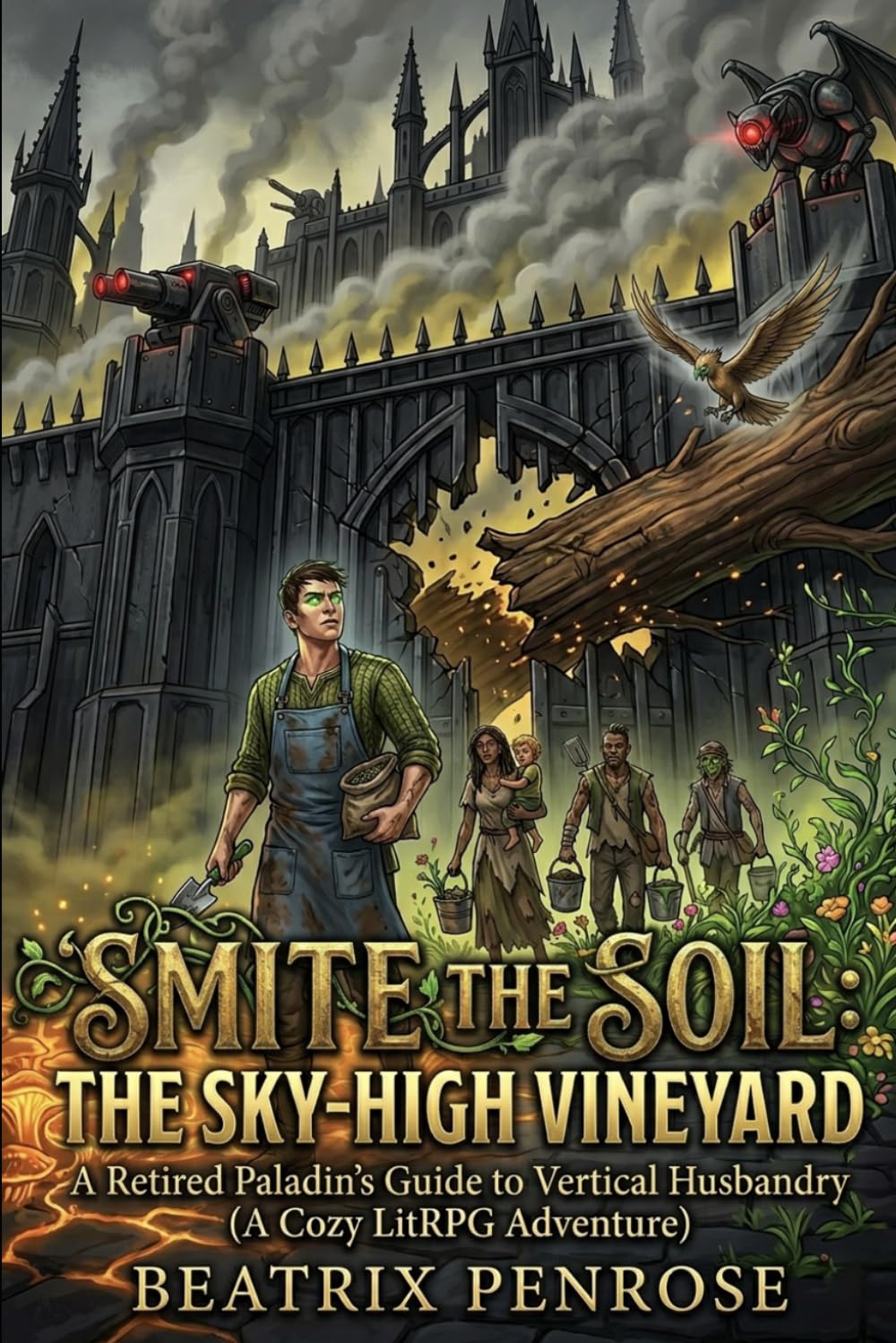 Smite the Soil: The Sky-High Vineyard: A Retired Paladin’s Guide to Vertical Husbandry (A Cozy LitRPG Adventure) (The Green Sanctuary)