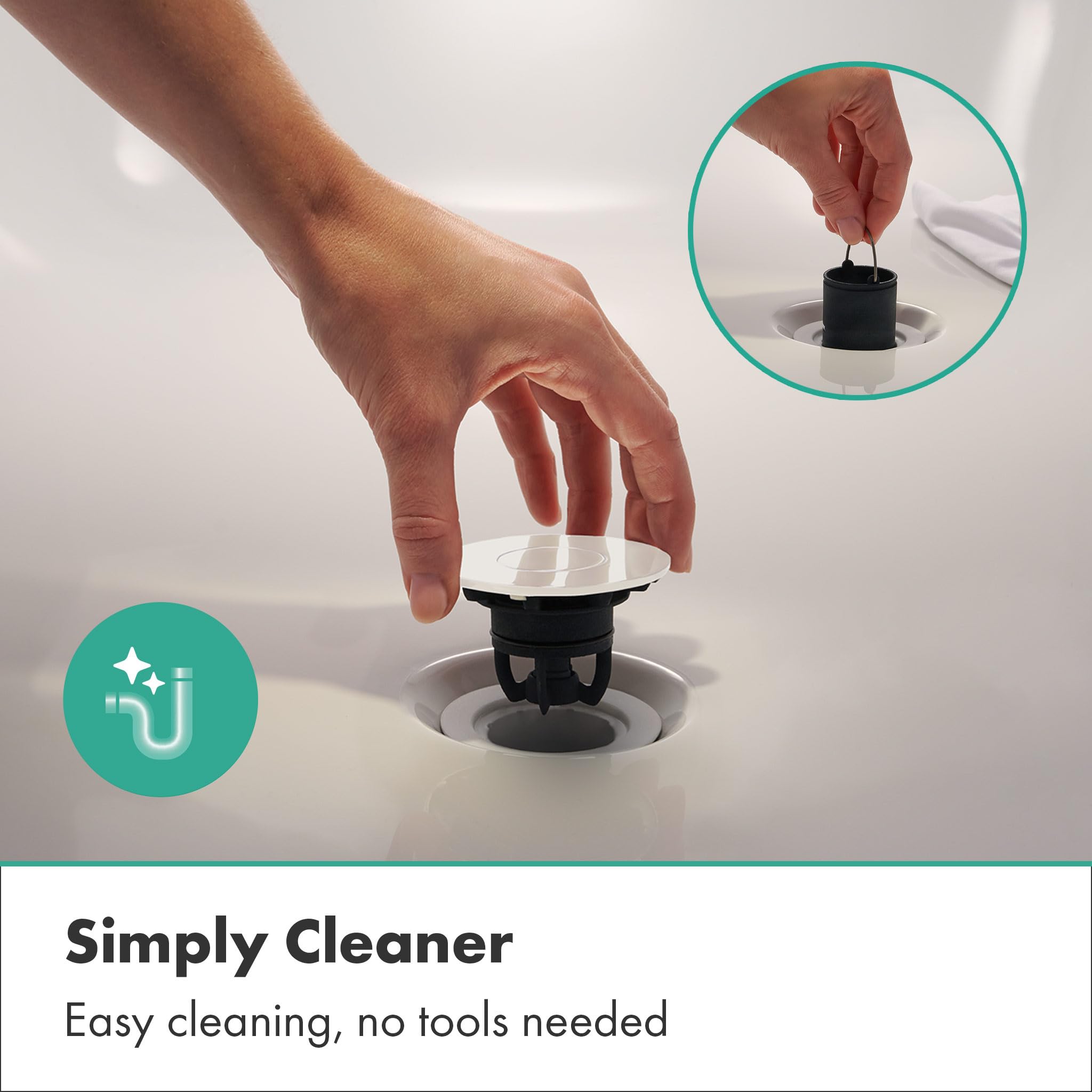 hansgrohe Flexaplus Element zewnętrzny do syfonu wannowego z przelewem