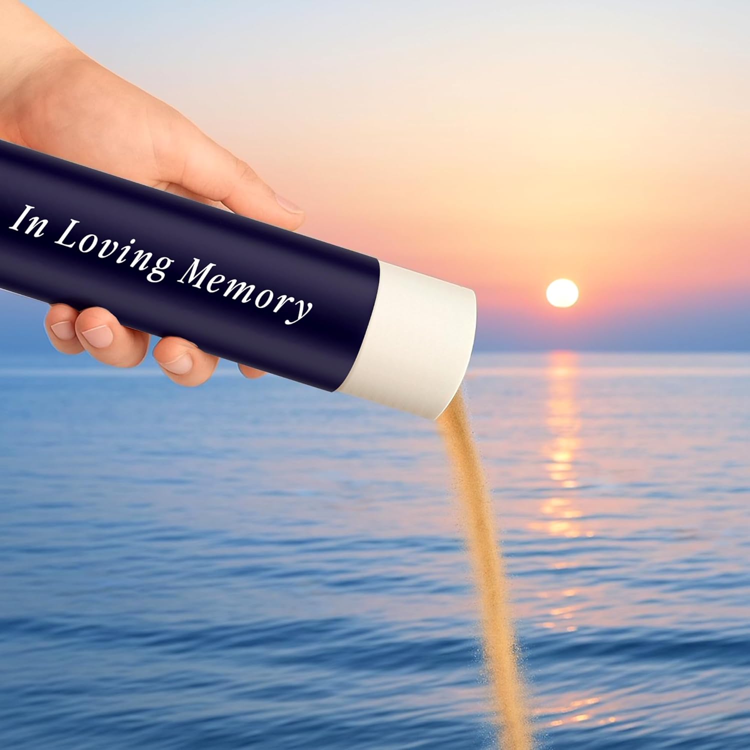in Loving Memory Scattering Urn for Human Ashes, TSA Approved Scattering Tube for Human Ashes, Eco-Friendly Biodegradable Urns & Biodegradable Urn for Burial at Sea (Set of 2)
