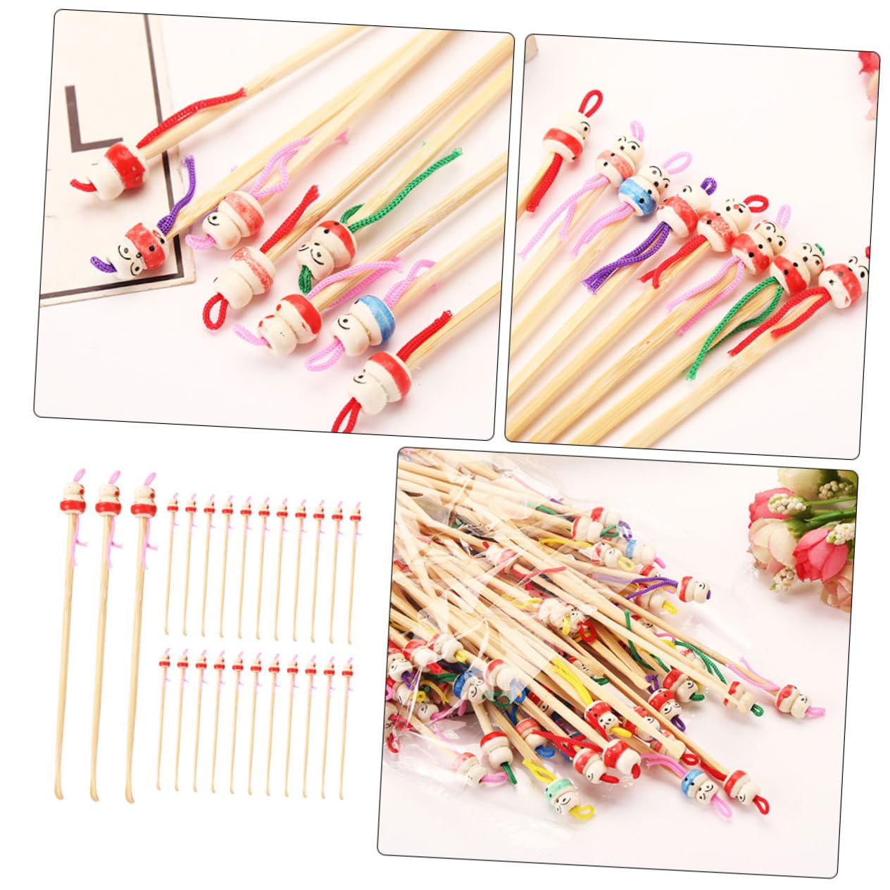PACKOVE 5 Ensembles -oreilles Suspendus Kit De Retrait De Cire Nettoyeur La Cire Outil De Retrait De Cérumen À Oreille Portables Couleur Aléatoire 100 Pièces * 5