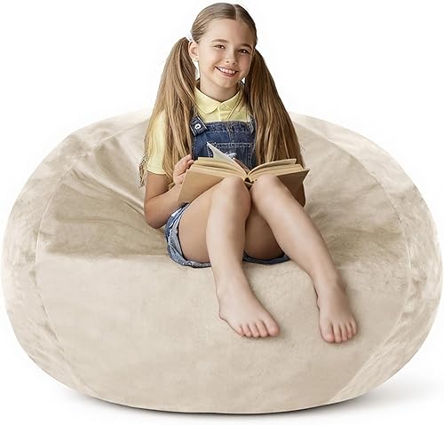 Silla Puf de 2 Pies con Funda de Terciopelo Ultra Suave Sofá Puf con Espuma con Memoria Sillas Puf de Tamaño Grande Sofá Perezoso para Dormitorio