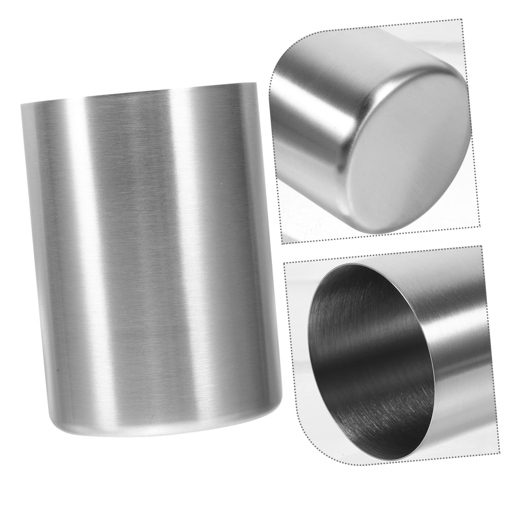 COLLBATH Bicchiere in Acciaio Inossidabile Multiuso per Acqua Birra E Spazzolino Tazza Resistente per Casa Feste E Viaggi