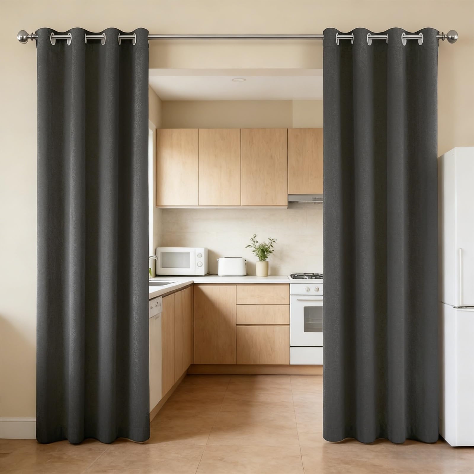 Rideaux fenêtre opaques pour dressing et cuisine moderne