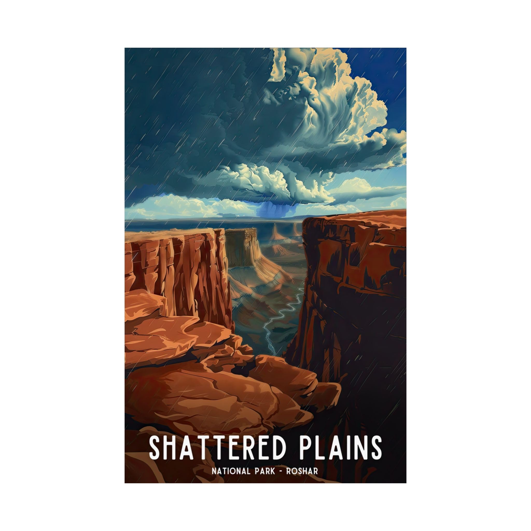 Shattered Plains National Park Poster Review: Cosmere Decor
