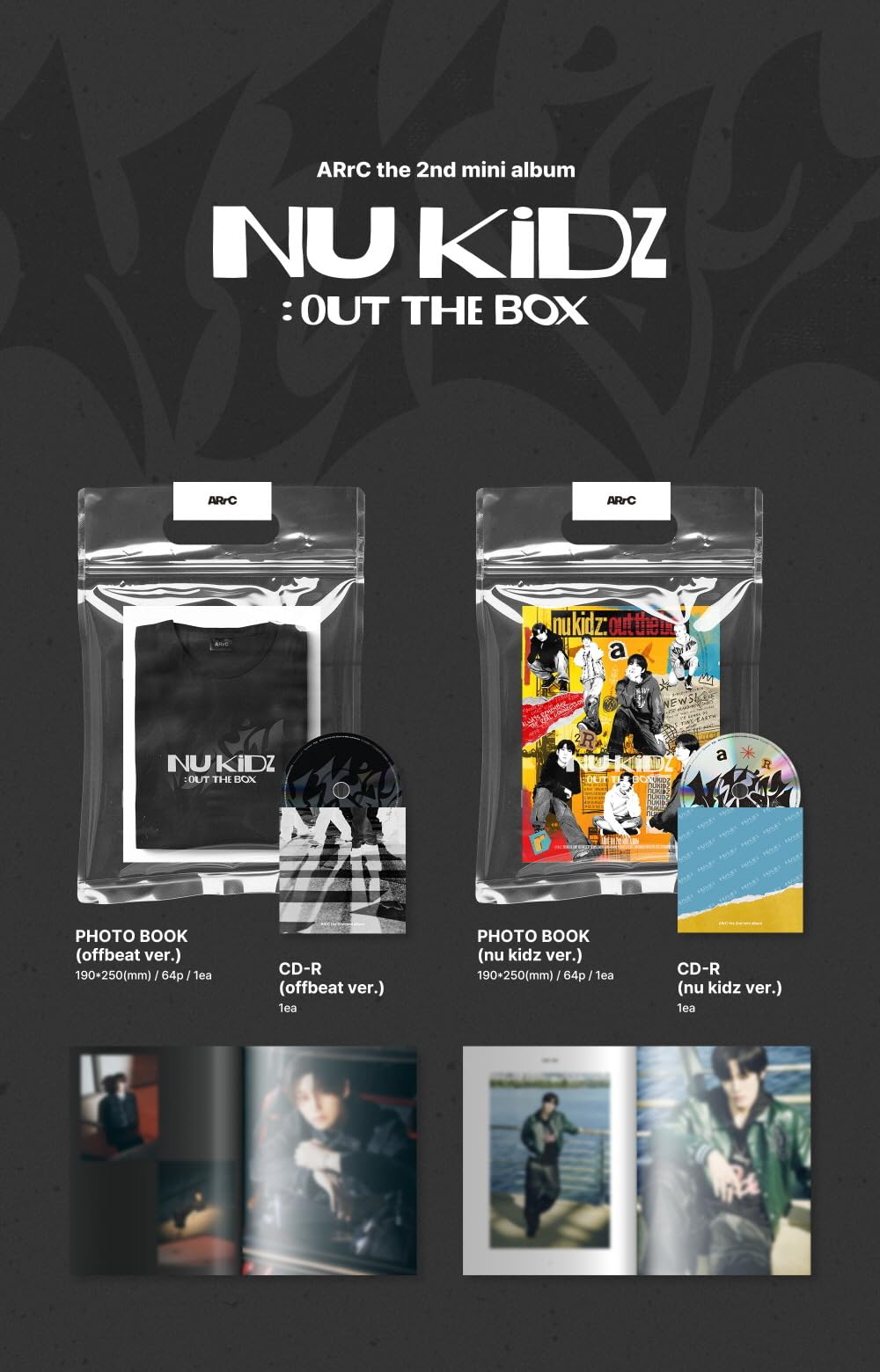 Amazon.com: ARrC nu kidz : out the box 2nd Mini Album (2 ver. SET