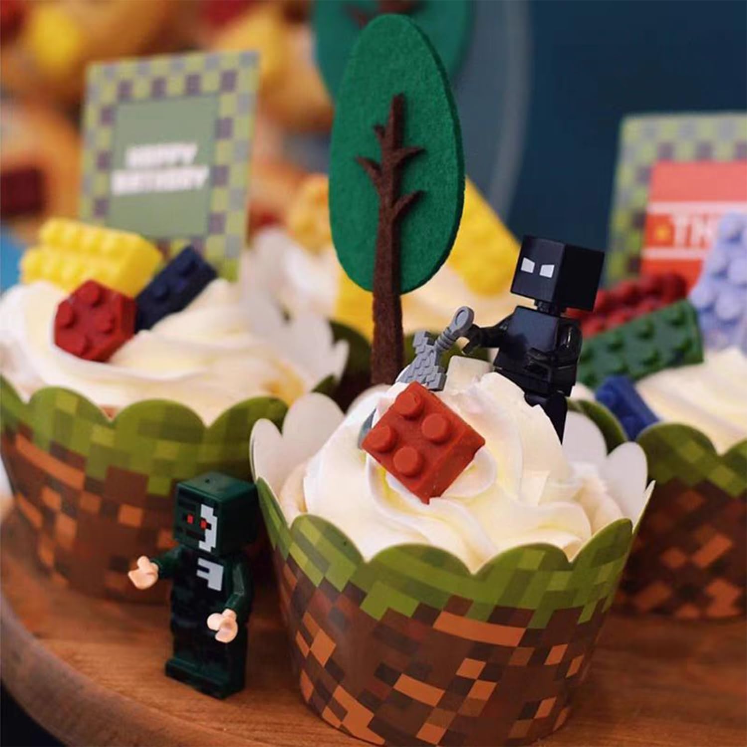 Image secondaire de Caissettes à Cupcake Wuzdy - 24 Pièces Décoratives en Carton Vert