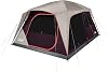 Coleman Skylodge Camping Tent for 81012 People, Weatherproof Family Tent, Convertible Screen Dome, Color Coded Poles, Dividers, Rain Fly and Storage Pockets, Fits Multiple Queen Size Airbeds
