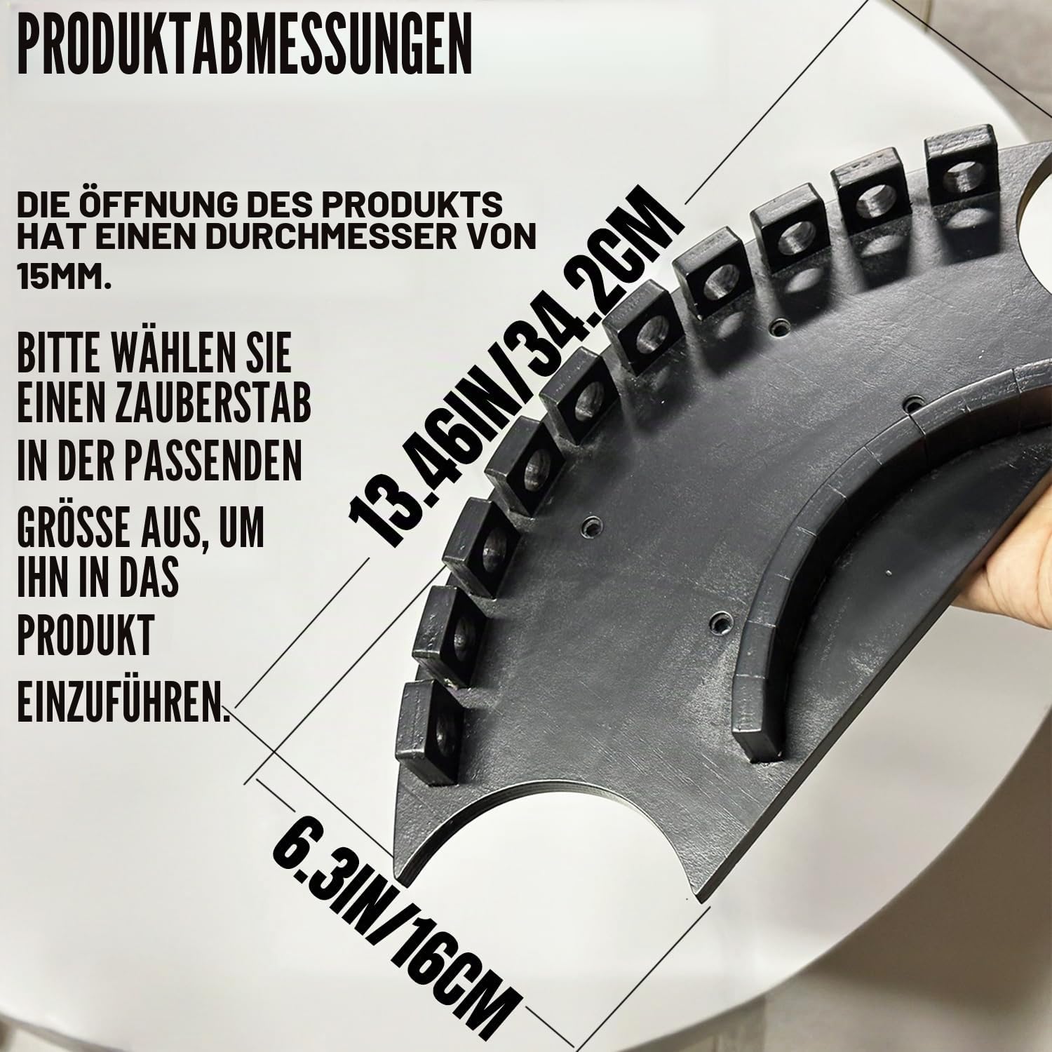 Wandregal für 10 Essstäbchen, Essstäbchen-Display für Sammler und Zauberstäbchen-Enthusiasten, Wand-Display für Wohnzimmer, Schlafzimmer und Büro