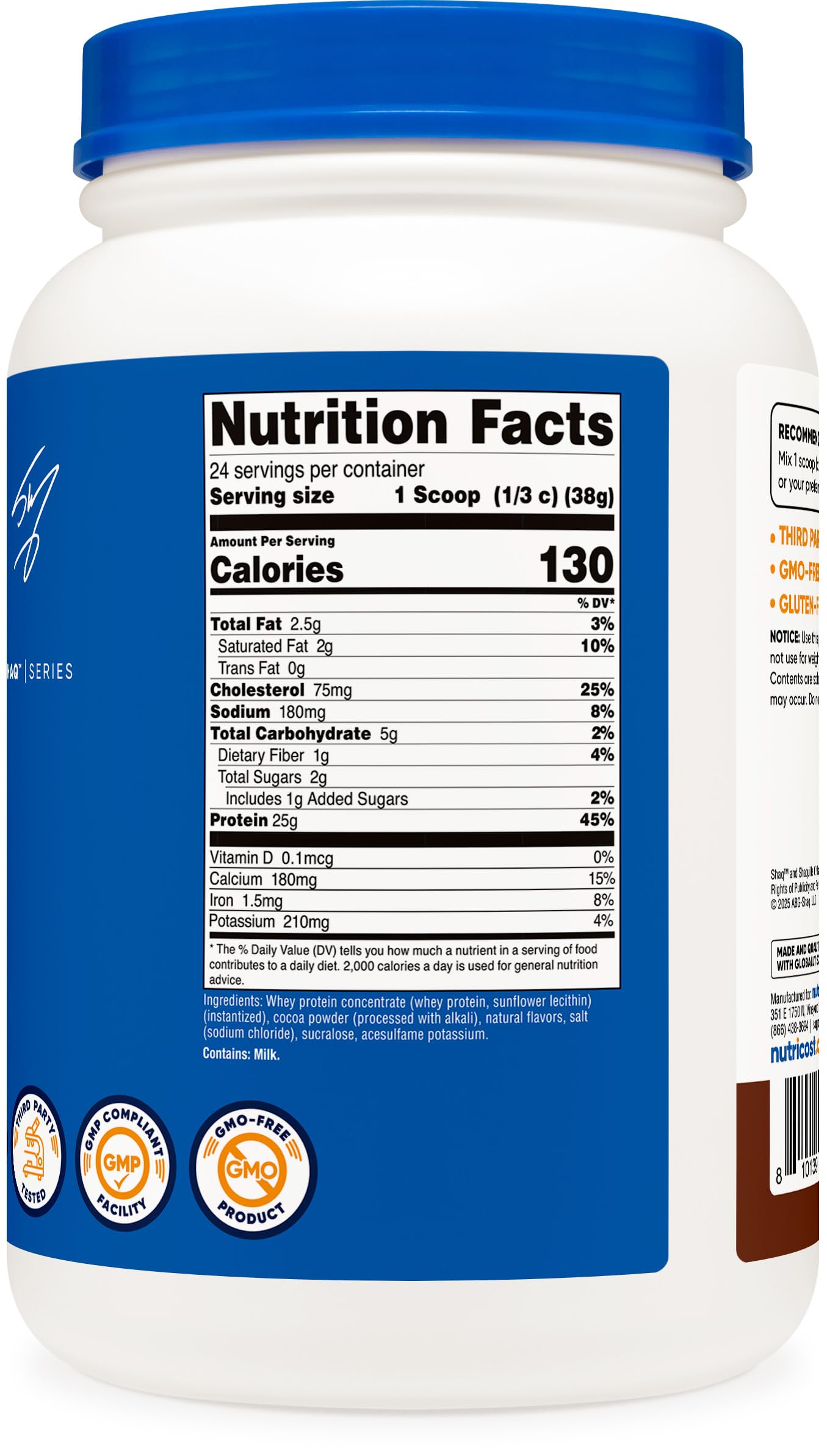 Nutricost Whey Protein Concentrate (Shaq's Double Double Chocolate) 2LBS — Amazon image 5