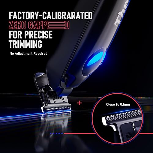 Miniatura 5 de SUPRENT Cortapelos para hombres profesionales  Kit de corte de pelo inalámbrico de 7500 RPM, juego combinado de cortadora eléctrica y recortadora,