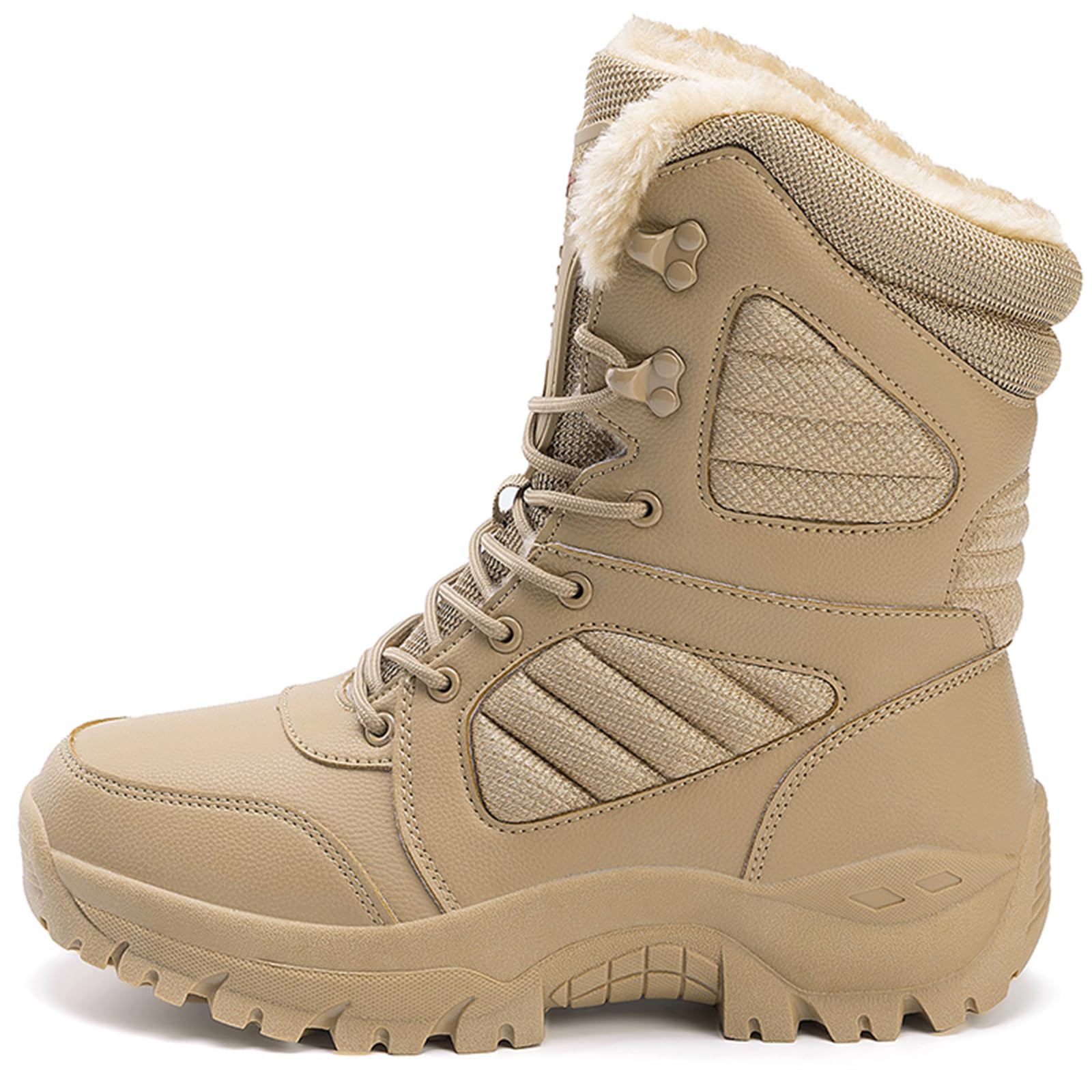 CUTEHEELS Męskie buty zimowe High-Top ciepłe wodoodporne buty śniegowe buty trekkingowe