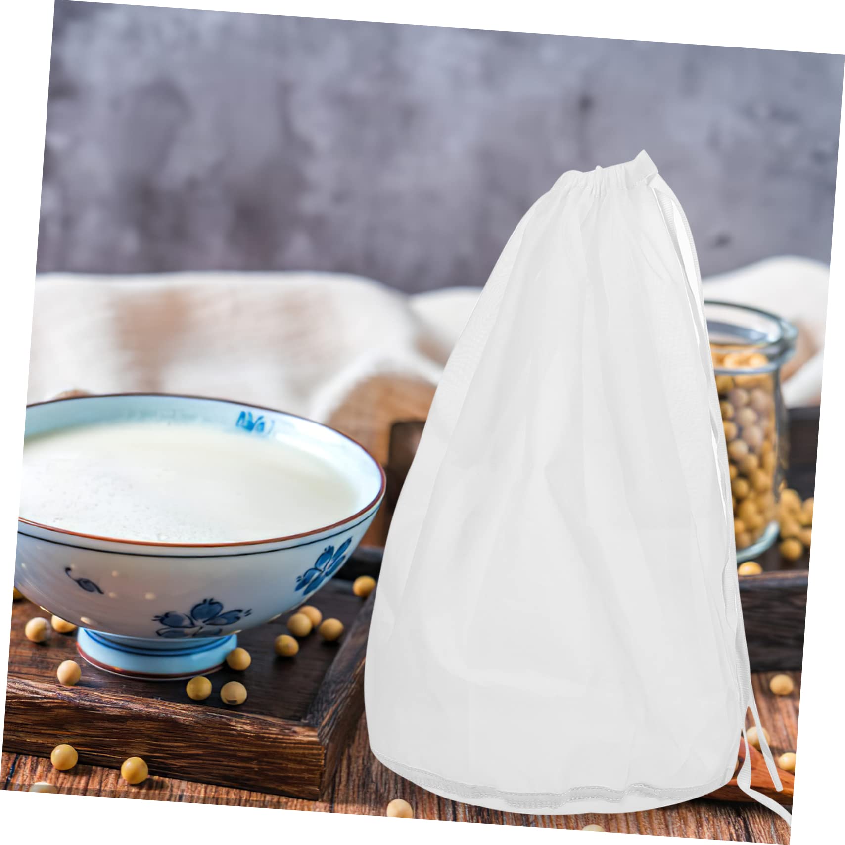 PRETYZOOM 2pcs Mesh Nut Milk Strainer Bags Reusable Cold Brew Filters Food Strainer Bag for Soy Milk