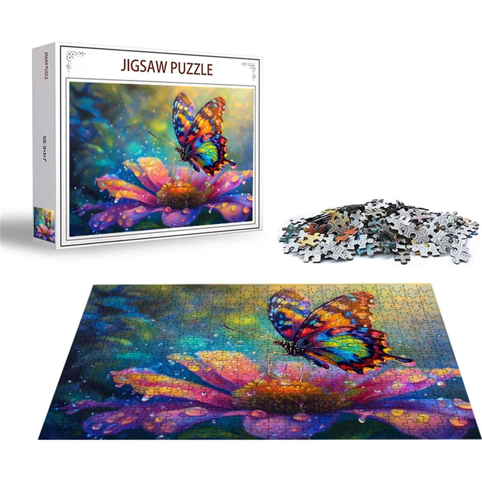 Puzzle 2000 sztuk motyl puzzle kwiat układanki drewniane, klasyczne dla dorosłych diY gra wyzwanie idealnie pasują między nimi literami z tyłu Wysokiej jakości układanki dla dzieci dorosłych wiek 14