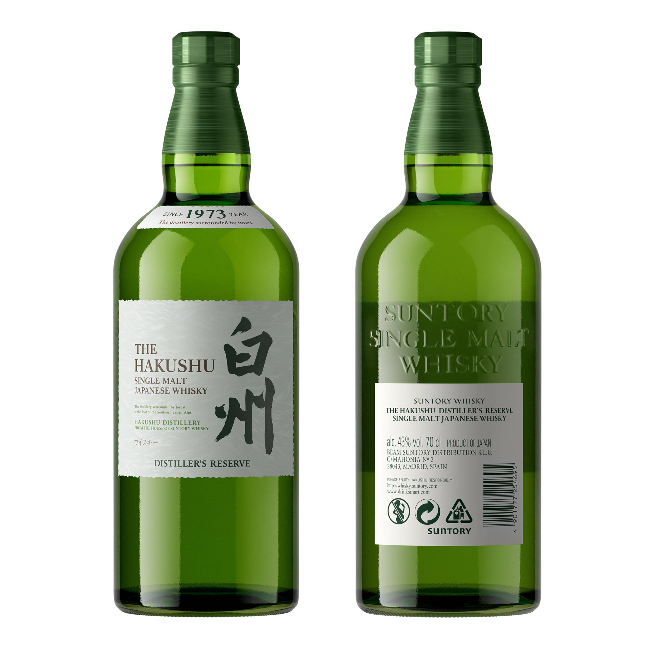 Hakushu Distiller's Reserve Whisky Single Malt Japonés 70cl