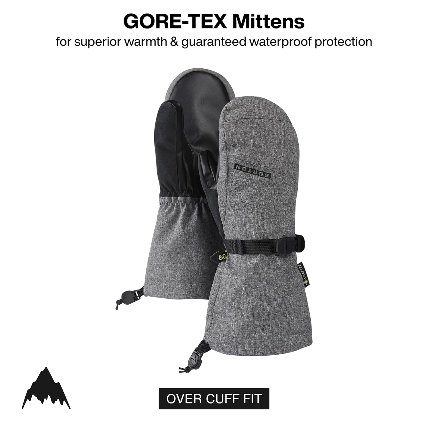 Burton Kids’ Gore-TEX Insulated Mittens – Waterproof Winter Snowboard Mittens for Boys & Girls