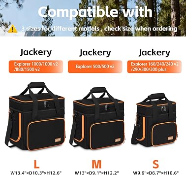 Portable Carrying Case Compatible with Jackery Explorer 300/300plus/240/290