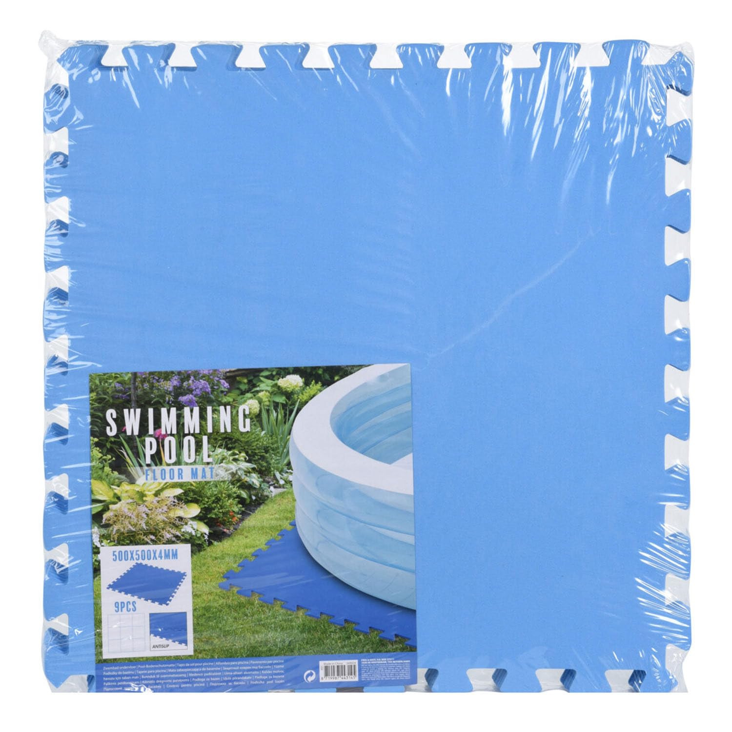 Suelo Protector para Piscinas Desmontables 50 x 50 cm (9 Unidades)
