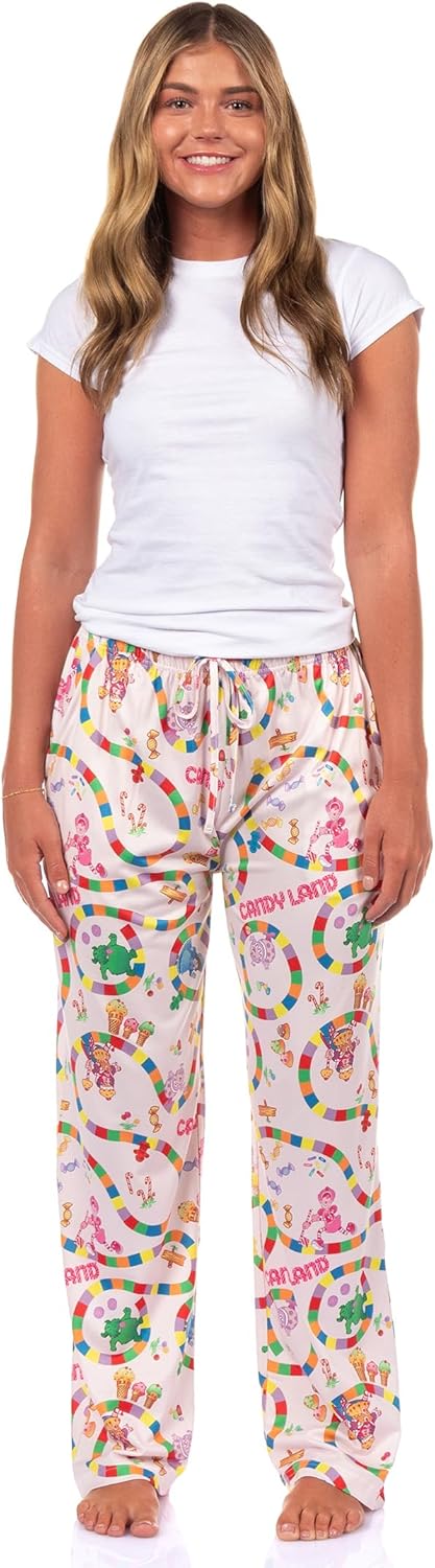 Candy Land Game Pajama Pants Women's AOP Board Game Adult Sleep Lounge Bottoms - Image 2